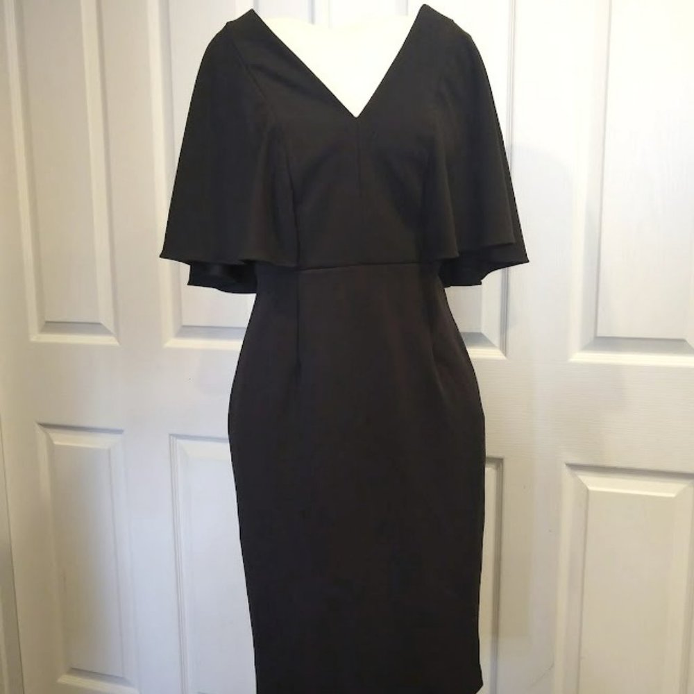 Betsy & Adam Classic Black Pencil Dress size 12